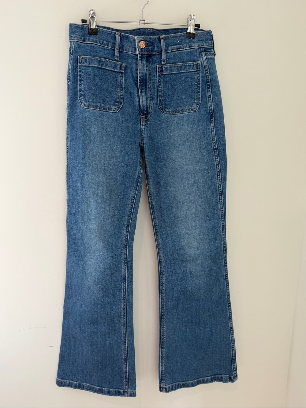 Gap 70s Flare High-Rise Blue Jeans